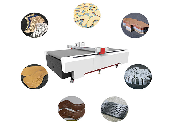 CNC PU Leather Cutting Machine For Bags And Shoes