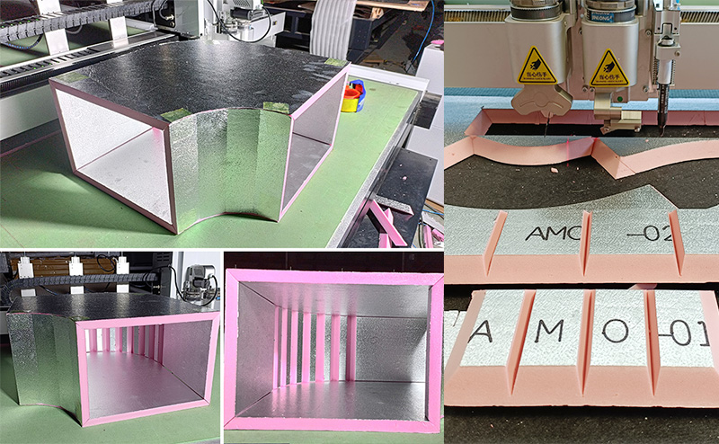 Phenolic duct cutting machine