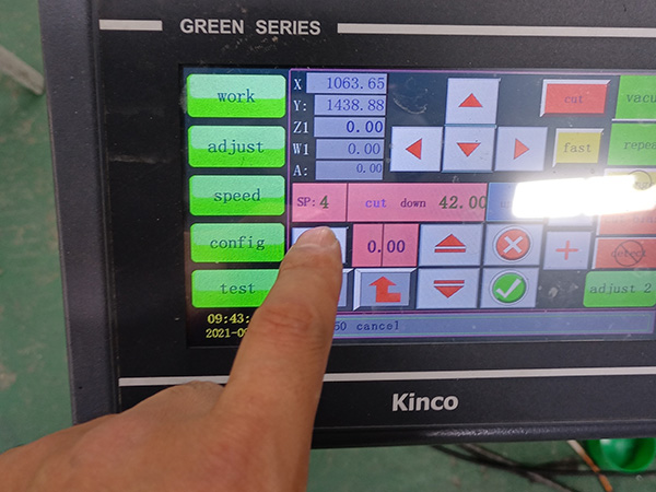 Set Cutting Depth for SP Operation Number