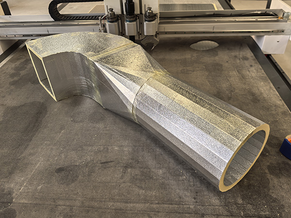 CNC phenolic duct cutting machine